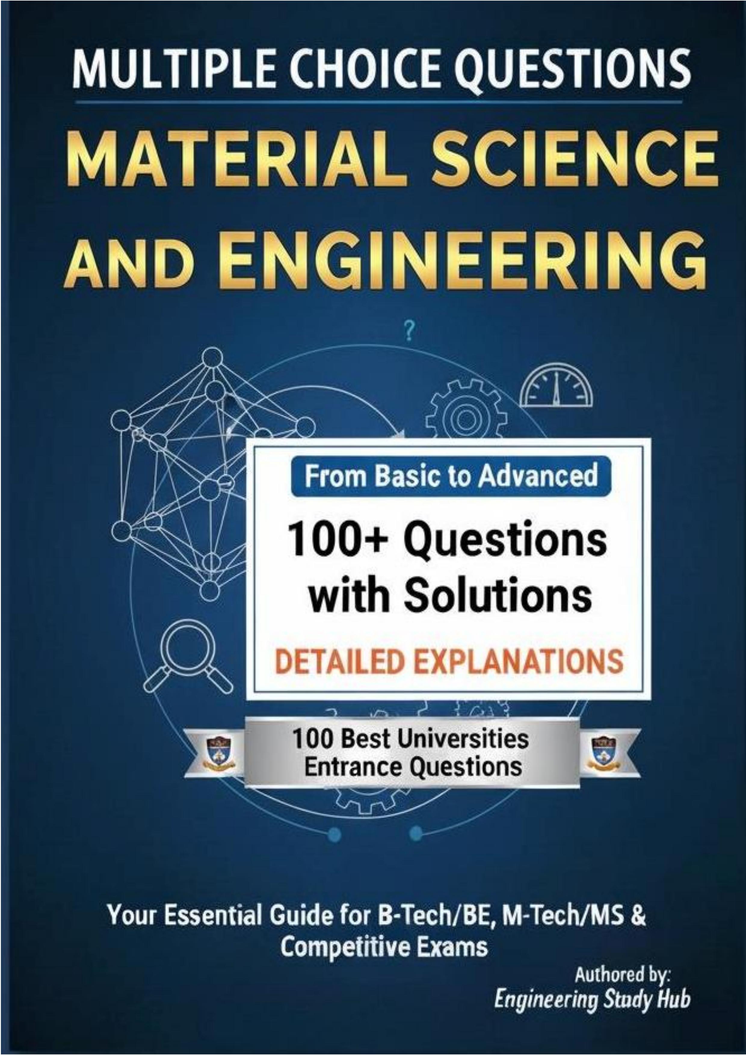 Cover — Material Science and Engineering MCQs